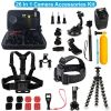 26 In 1 Camera Accessories Kit Fit For GoPro Hero 5/4/3+/3/2/1 Camera Outdoor Sports Action Camera Accessories Kit w/ Chest Strap Selfie Stick Floatin