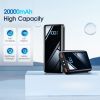 Portable Charger, 20000mAh USB C Power Bank Fast Charging, LED Display Phone Battery Pack Compatible with iPhone