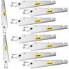 VEVOR Barbed Wire Arm Set of 10 Extend Arm Barbed Wire for 1-3/8" Top Rail Chain-Link Barbwire Arm Hot-Dip Galvanized Steel Cornered Barbwire Arm 45-D