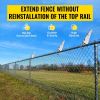 VEVOR Barbed Wire Arm Set of 10 Extend Arm Barbed Wire for 1-3/8" Top Rail Chain-Link Barbwire Arm Hot-Dip Galvanized Steel Cornered Barbwire Arm 45-D