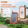 Portable Charger, 10000mAh Power Bank with USB-C Cable for Travel, Fast Charging Battery Pack for iPhone